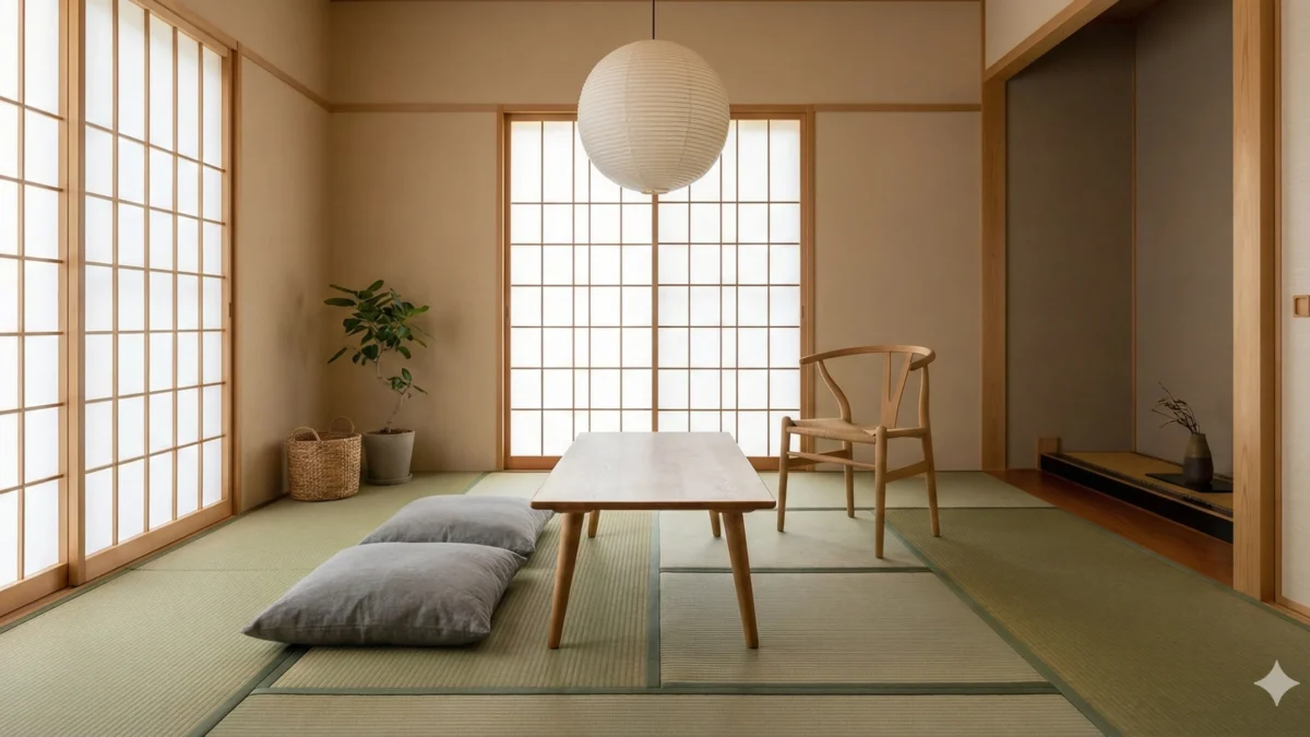 和室×北欧インテリアのつくり方｜色と素材の合わせ方