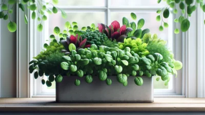 ベビーリーフのプランター栽培｜種まきから2週間で収穫できる手軽さ