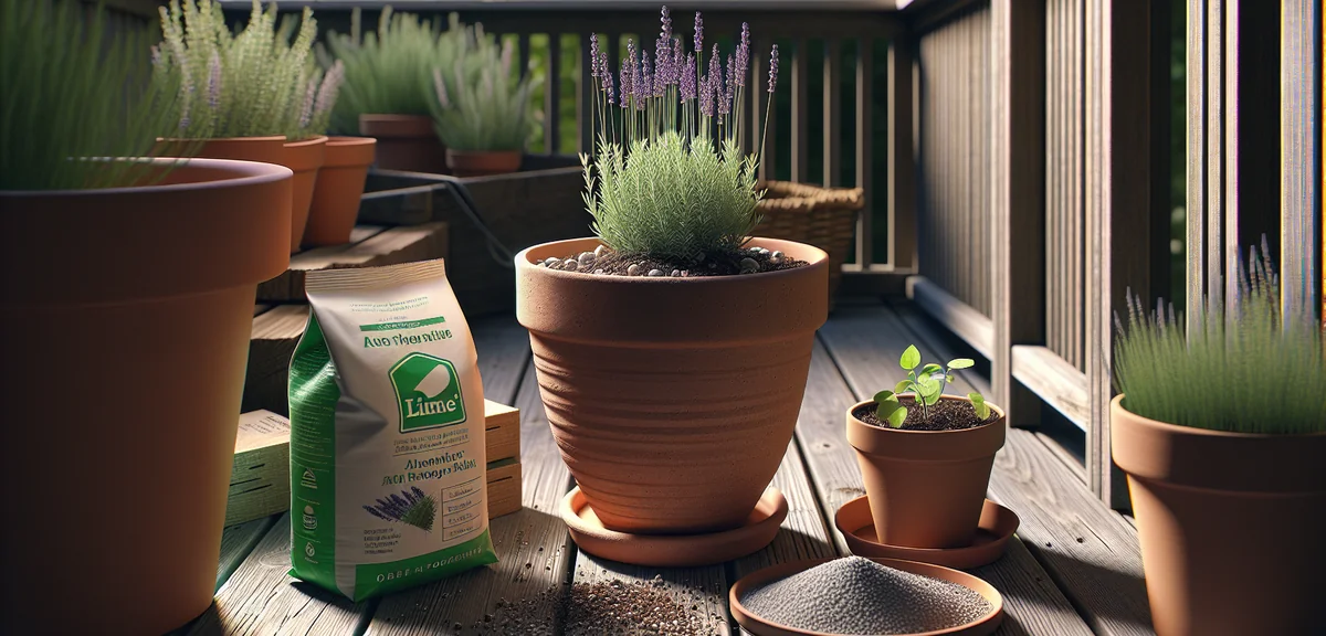 A clay terracotta pot with generous drainage holes, filled with well-draining herb soil mixed with p