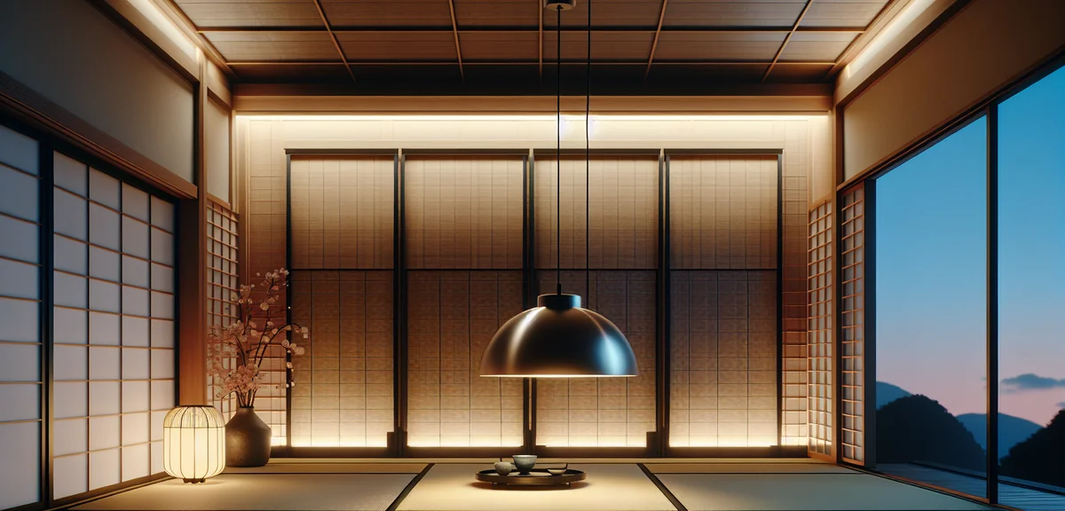 和室にモダンな照明を取り入れる｜和洋折衷のコーディネート術