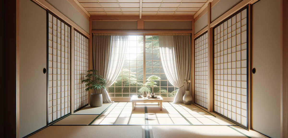 和室の窓まわりコーディネート｜障子・カーテン・ブラインド比較