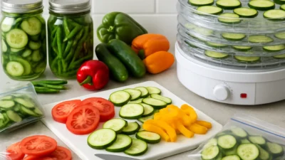 採れすぎ野菜の保存術｜冷凍・乾燥・ピクルスで使い切る