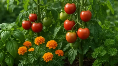 夏野菜のコンパニオンプランツ最強組み合わせ｜トマト・ナスの相棒