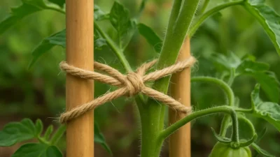 夏野菜の誘引・結束方法｜麻ひも・誘引クリップの使い分け