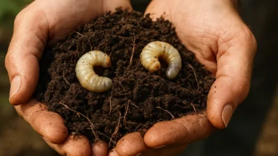 コガネムシ幼虫の対策｜土の中の白い虫