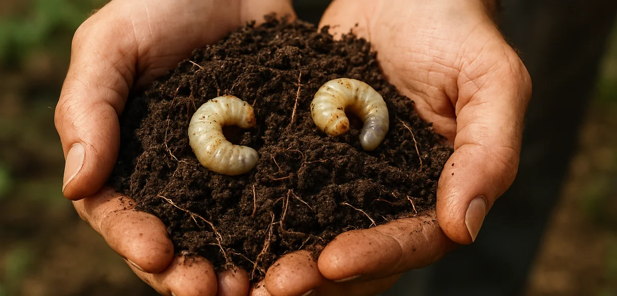 コガネムシ幼虫の対策｜土の中の白い虫