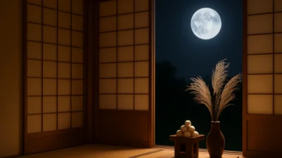 十五夜のお月見｜和室での飾り方と供え方