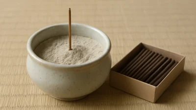 香炉の使い方｜灰は八分目まで入れる