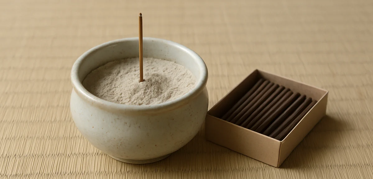 香炉の使い方｜灰は八分目まで入れる